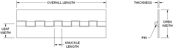 Call Marlboro Hinge to request a quote on a continuous hinge today.